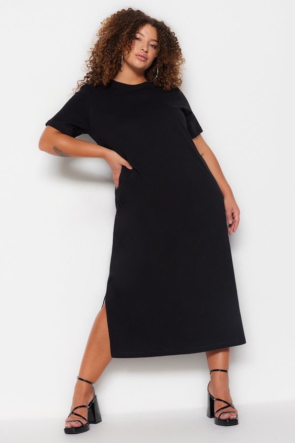 Trendyol Trendyol Curve Plus Size Dress - Black - Shift