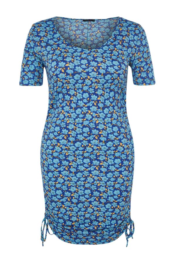 Trendyol Trendyol Curve Plus Size Dress - Blue - Bodycon