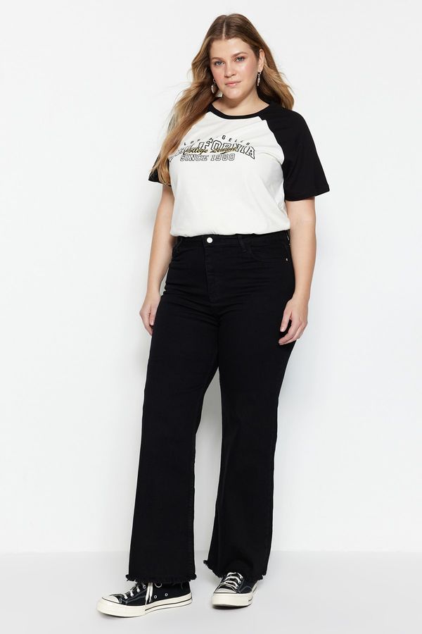 Trendyol Trendyol Curve Plus Size Jeans - Black - Wide leg