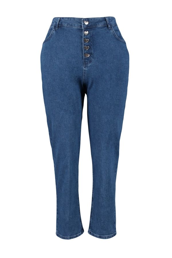 Trendyol Trendyol Curve Plus Size Jeans - Blue - Mom