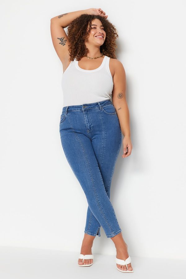 Trendyol Trendyol Curve Plus Size Jeans - Blue - Skinny