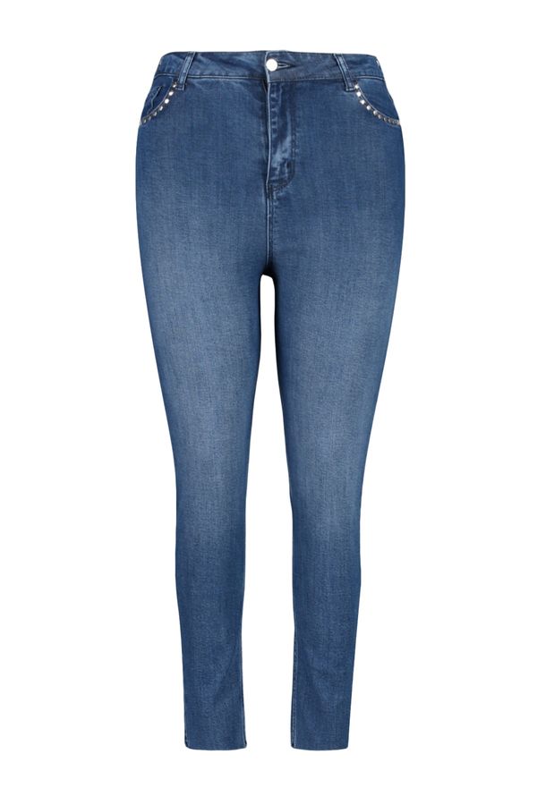 Trendyol Trendyol Curve Plus Size Jeans - Blue - Skinny