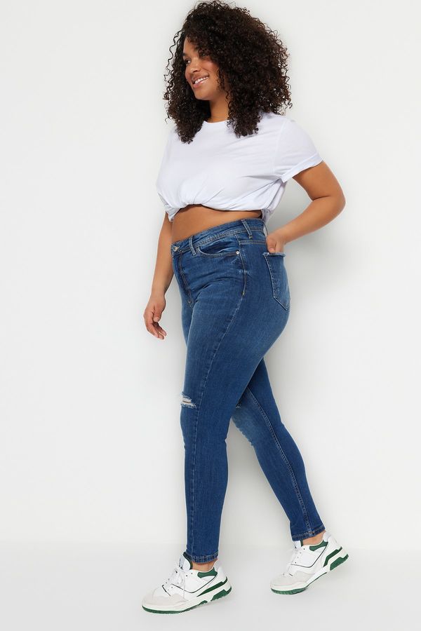 Trendyol Trendyol Curve Plus Size Jeans - Blue - Skinny