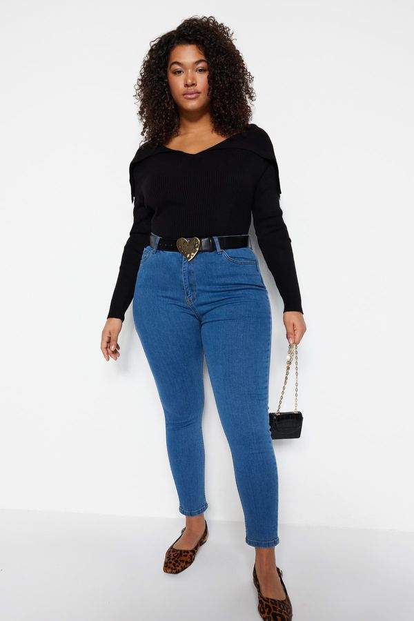 Trendyol Trendyol Curve Plus Size Jeans - Blue - Skinny