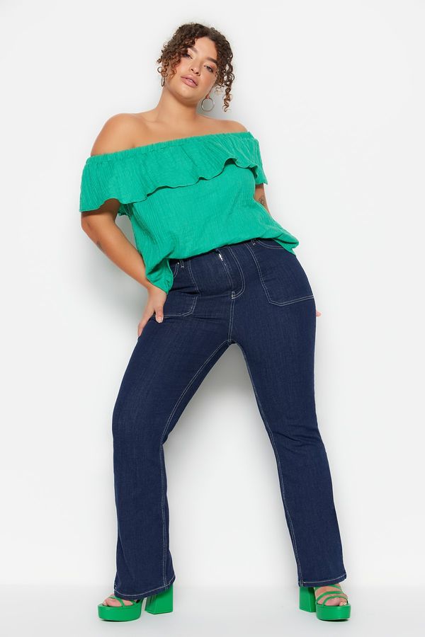 Trendyol Trendyol Curve Plus Size Jeans - Blue - Slim