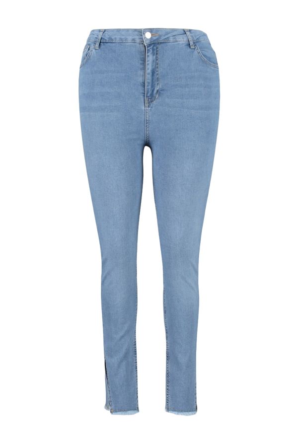 Trendyol Trendyol Curve Plus Size Jeans - Navy blue - Skinny