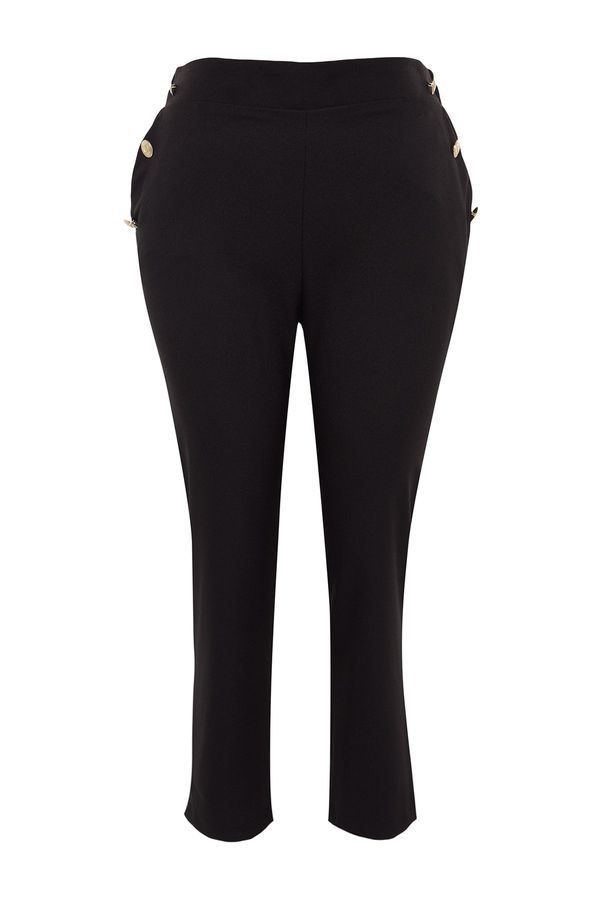 Trendyol Trendyol Curve Plus Size Pants - Black - Slim