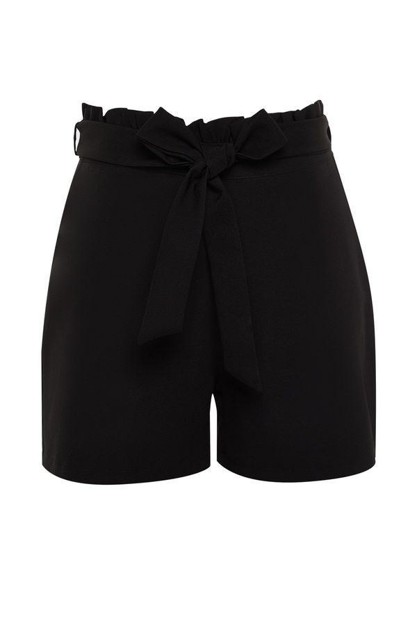 Trendyol Trendyol Curve Plus Size Shorts & Bermuda - Black - Normal Waist