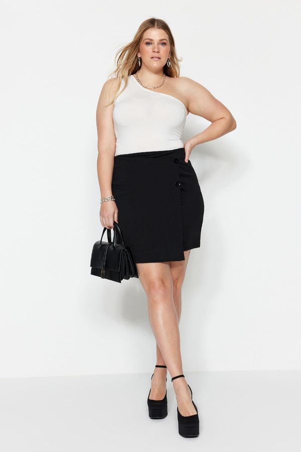 Trendyol Trendyol Curve Plus Size Skirt - Black - Mini
