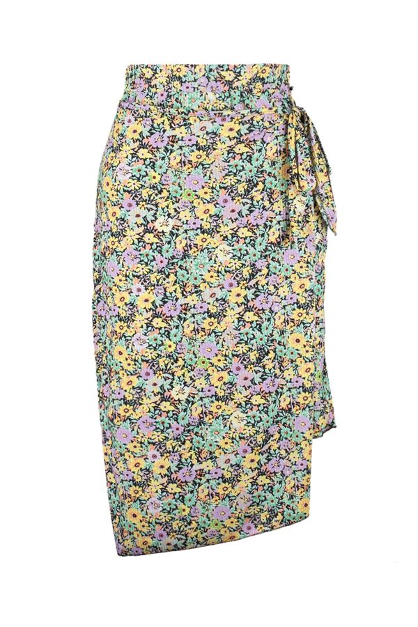 Trendyol Trendyol Curve Plus Size Skirt - Multi-color - Midi