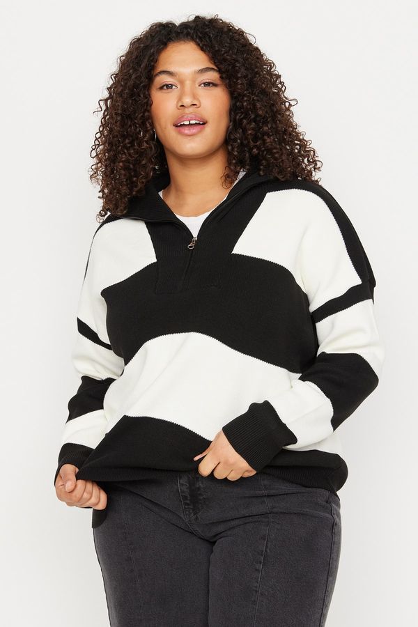 Trendyol Trendyol Curve Plus Size Sweater - Black - Relaxed fit