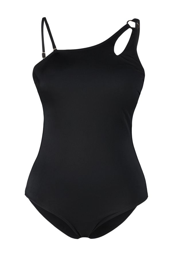Trendyol Trendyol Curve Plus Size Swimsuit - Black - Plain
