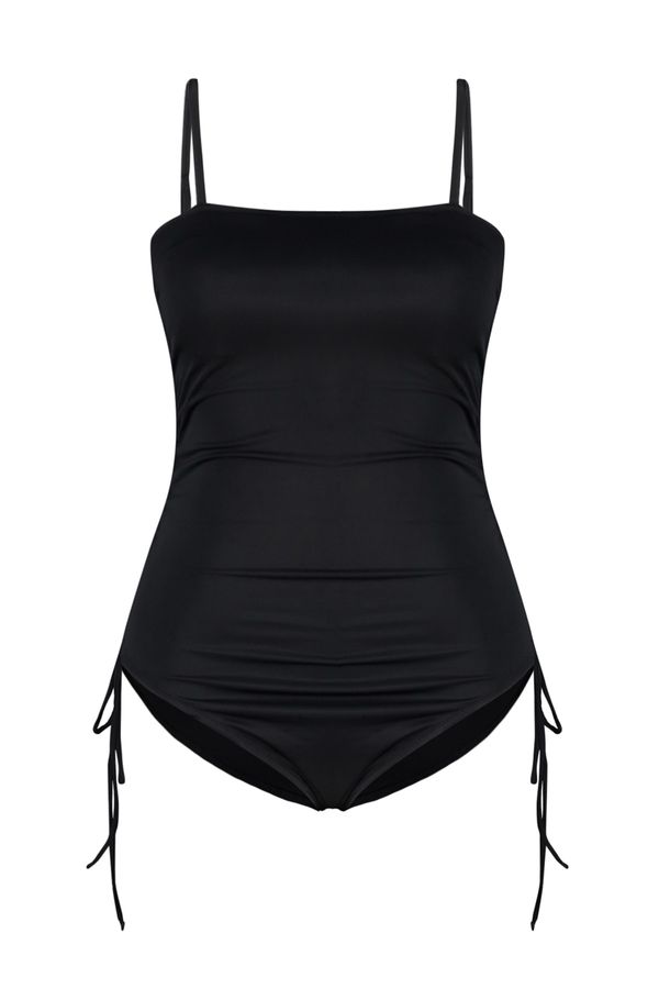 Trendyol Trendyol Curve Plus Size Swimsuit - Black - Plain