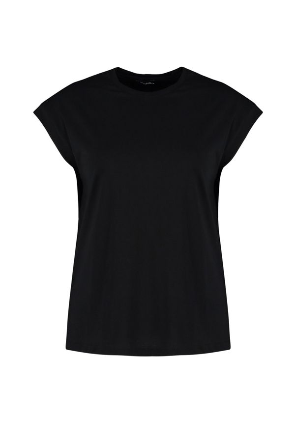 Trendyol Trendyol Curve Plus Size T-Shirt - Black - Relaxed fit