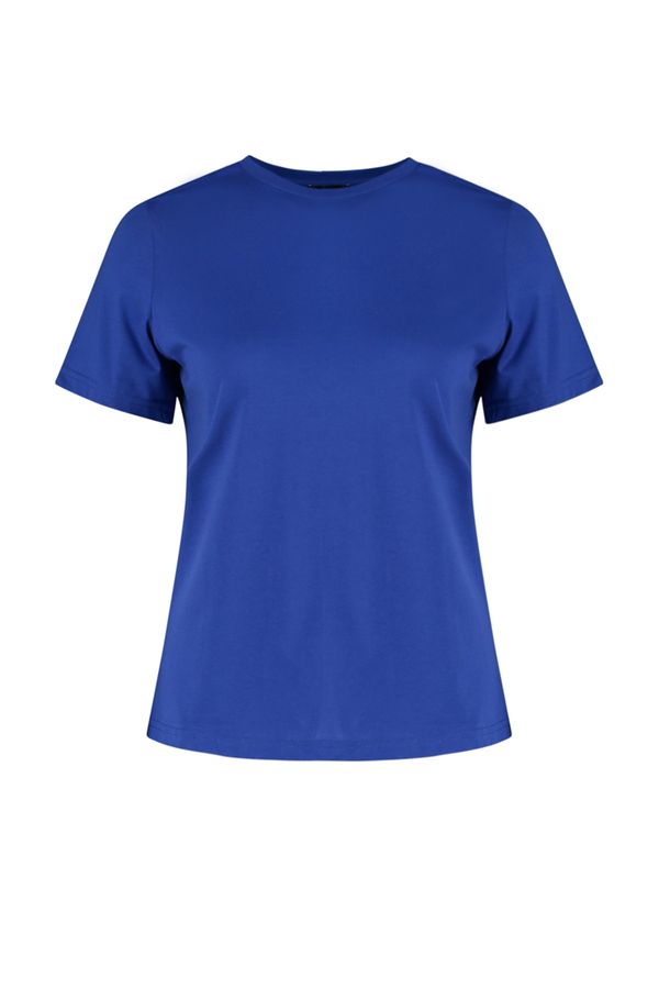 Trendyol Trendyol Curve Plus Size T-Shirt - Blue - Regular fit