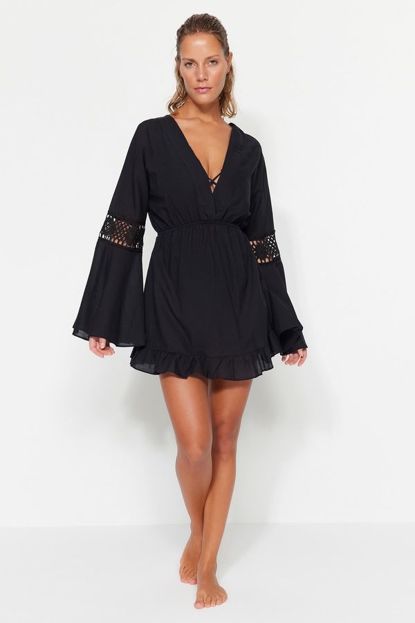 Trendyol Trendyol Dress - Black - Ruffle both