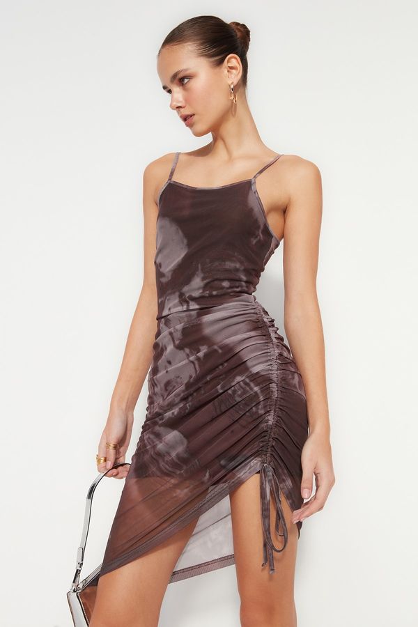 Trendyol Trendyol Dress - Brown - Asymmetric