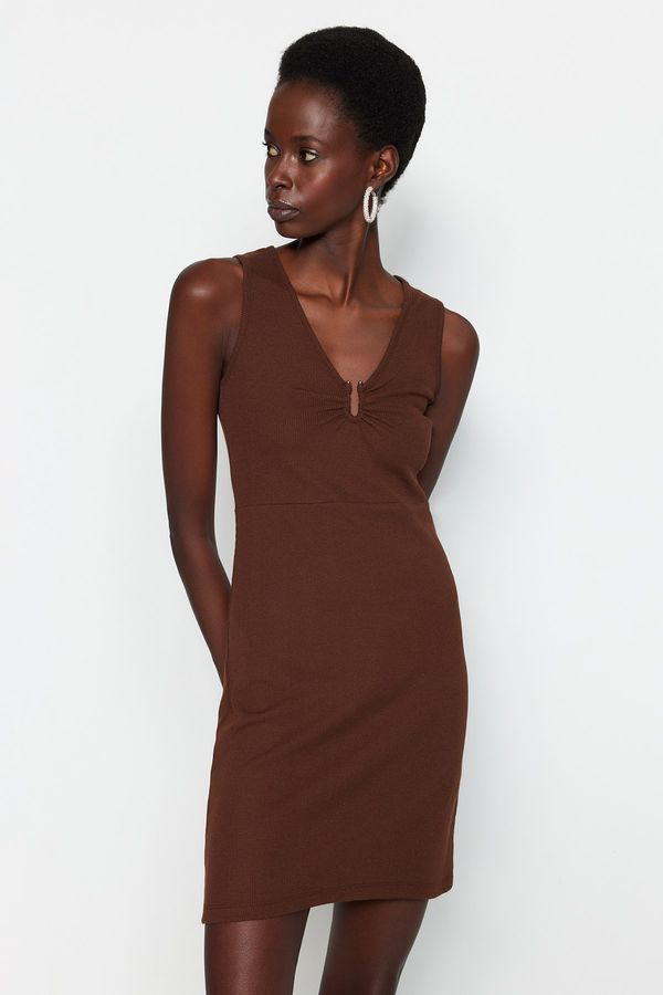 Trendyol Trendyol Dress - Brown - Bodycon