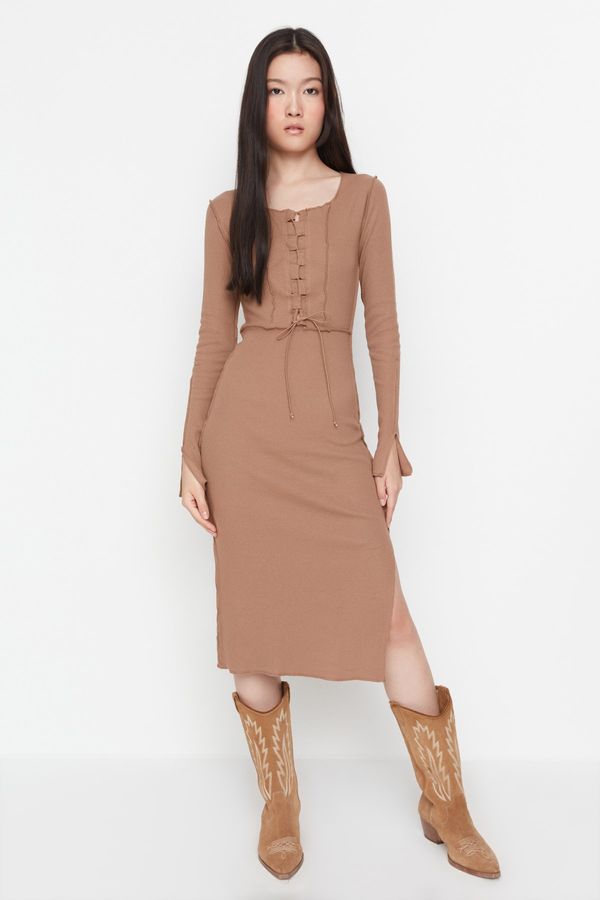 Trendyol Trendyol Dress - Brown - Bodycon