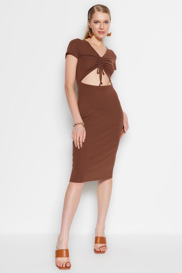 Trendyol Trendyol Dress - Brown - Bodycon