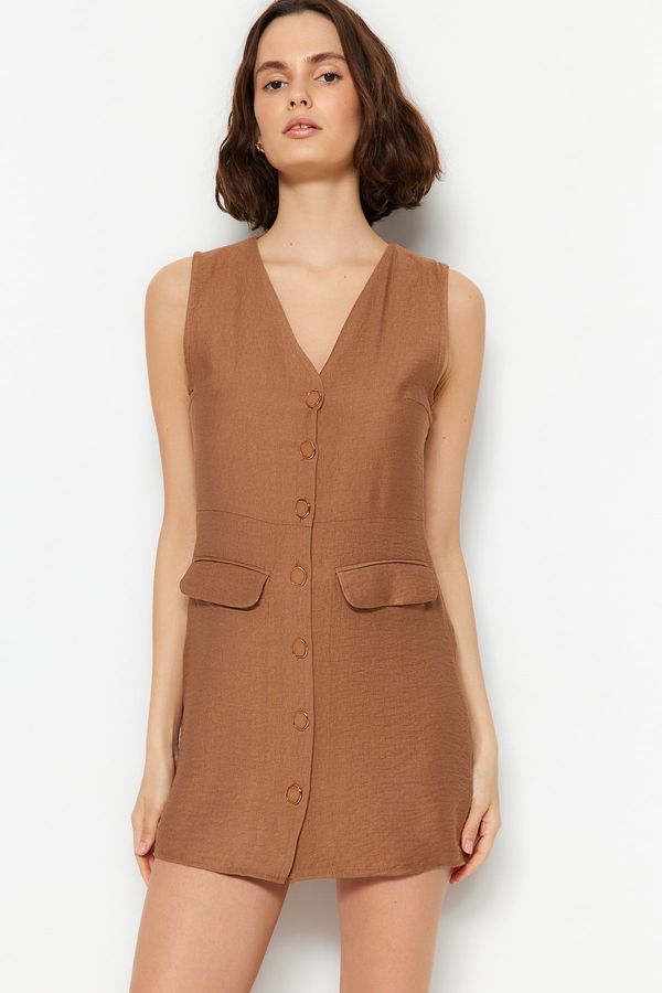 Trendyol Trendyol Dress - Brown - Shift