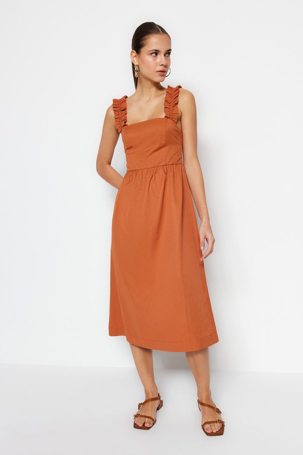 Trendyol Trendyol Dress - Brown - Skater