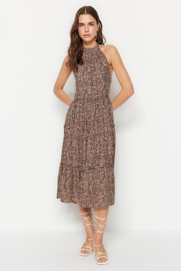 Trendyol Trendyol Dress - Brown - Skater