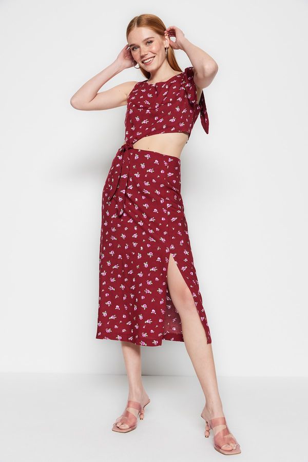 Trendyol Trendyol Dress - Burgundy - Bodycon