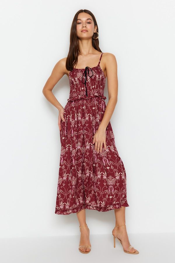 Trendyol Trendyol Dress - Burgundy - Skater