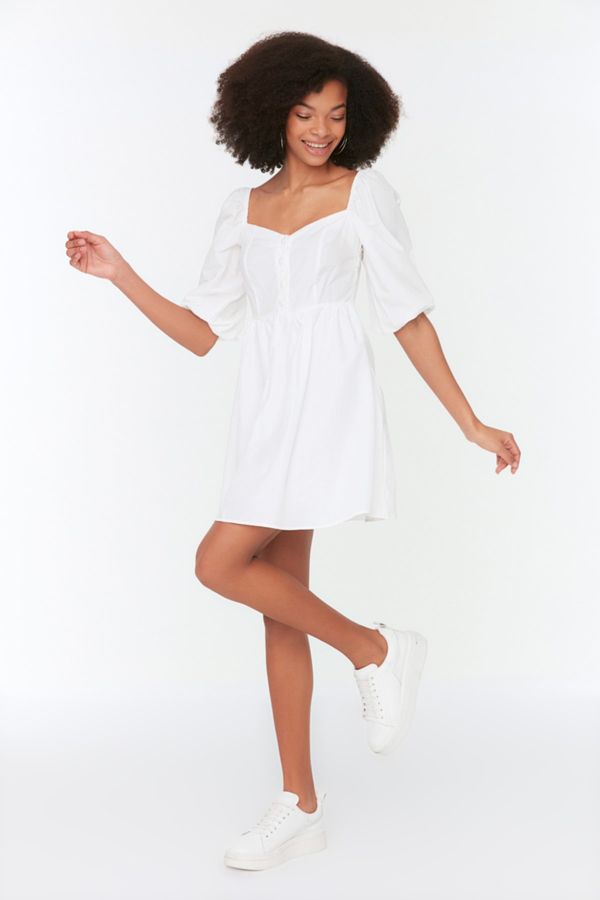 Trendyol Trendyol Dress - Ecru - Skater