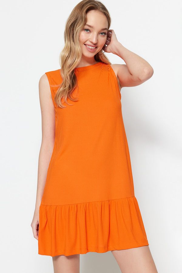 Trendyol Trendyol Dress - Orange - Ruffle both