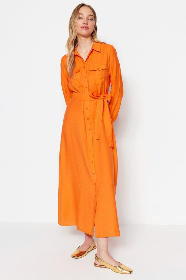 Trendyol Trendyol Dress - Orange - Shirt dress