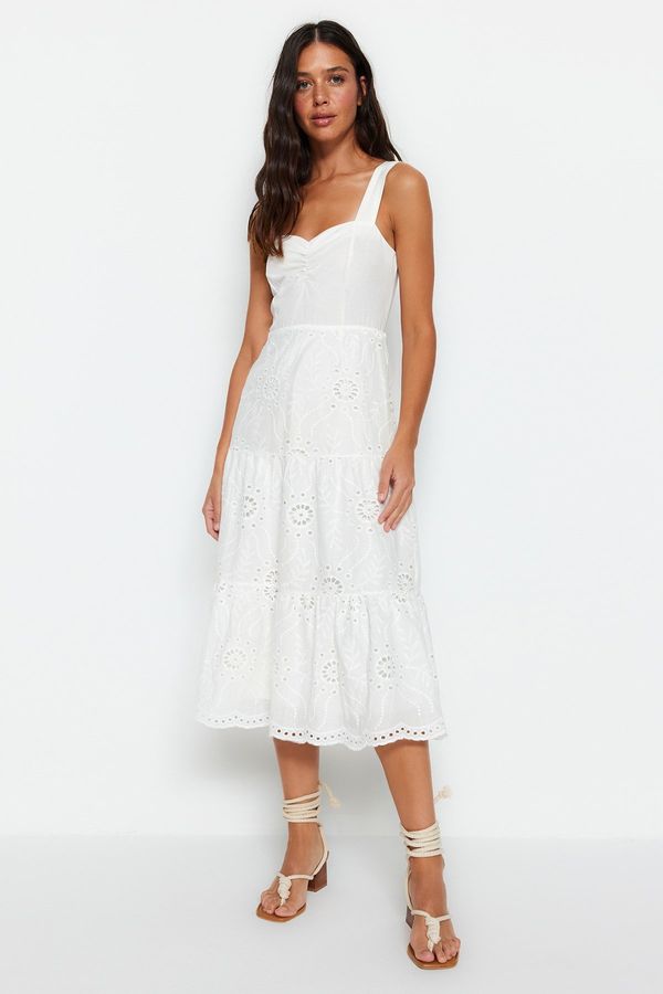 Trendyol Trendyol Dress - White - Skater