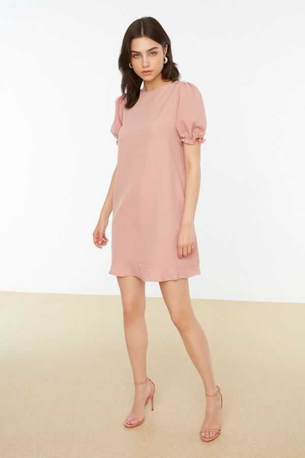 Trendyol Trendyol Dried Rose Balloon Sleeve Dress