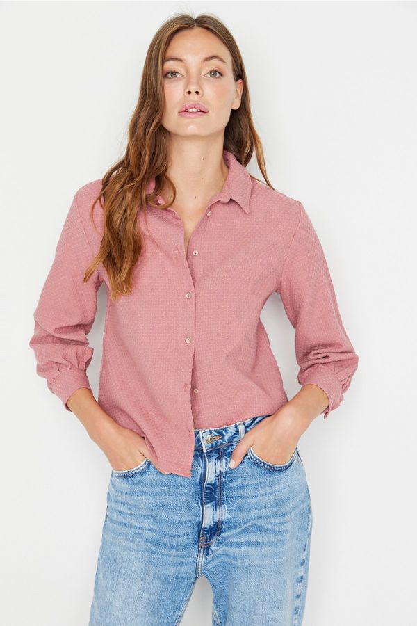 Trendyol Trendyol Dried Rose Basic Shirt