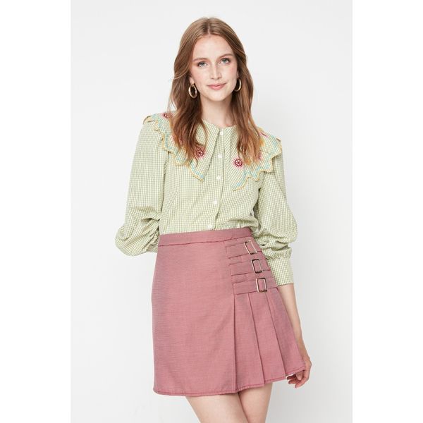 Trendyol Trendyol Dried Rose Epaulette Detailed Skirt