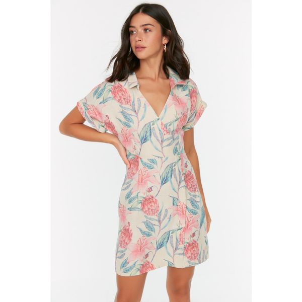 Trendyol Trendyol Ecru Floral Dress