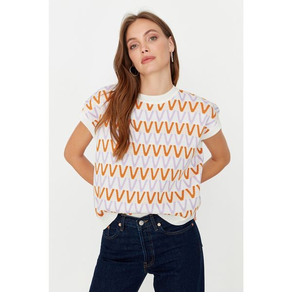 Trendyol Trendyol Ecru Patterned Knitwear Sweater