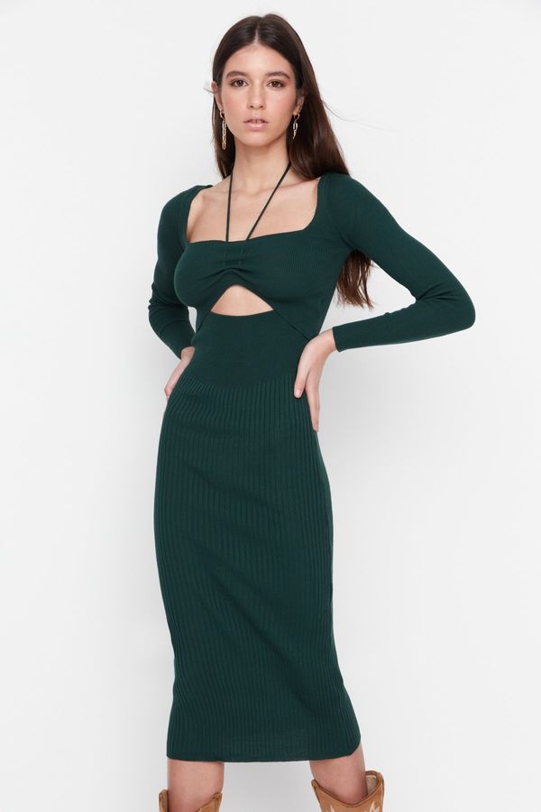 Trendyol Trendyol Emerald Green Knitwear Dress