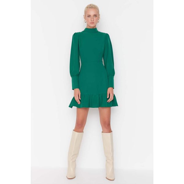 Trendyol Trendyol Emerald Green Ruffle Dress