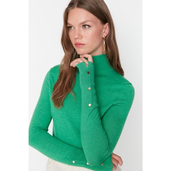 Trendyol Trendyol Emerald Green Turtleneck Knitwear Sweater