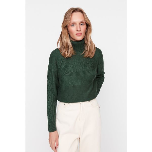 Trendyol Trendyol Emerald Green Turtleneck Knitwear Sweater