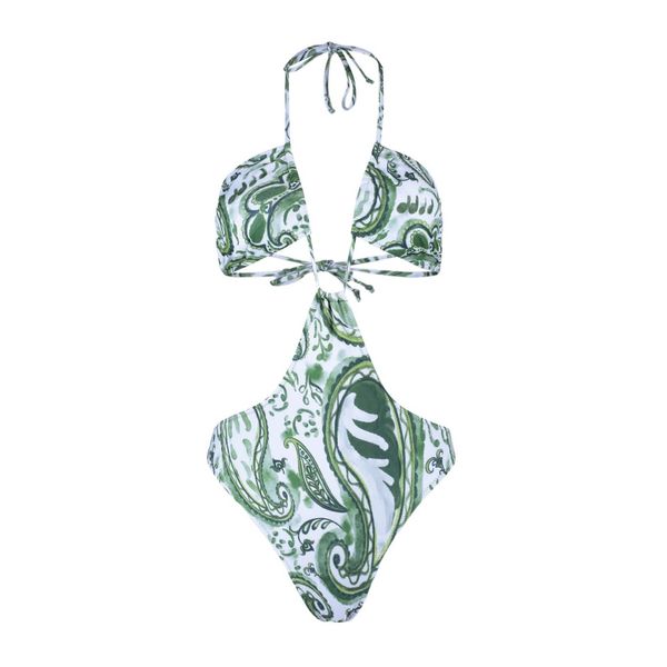 Trendyol Trendyol Ethnic Patterned Cut Out Detailed Swimsuit