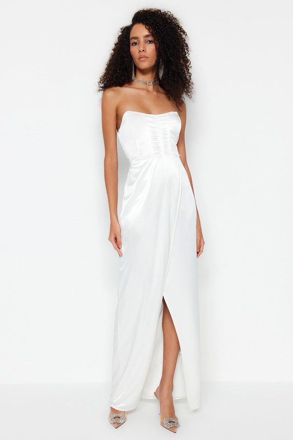 Trendyol Trendyol Evening & Prom Dress - Ecru - Shift