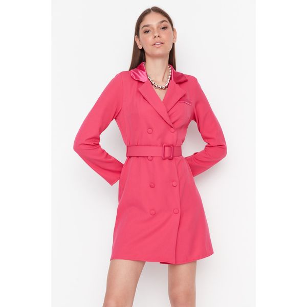 Trendyol Trendyol Fuchsia Belted Dress