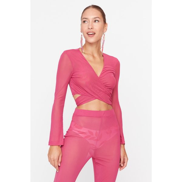 Trendyol Trendyol Fuchsia Mesh Bottom-Top Set Bottom-Top Set