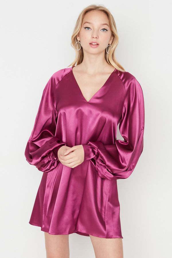 Trendyol Trendyol Fuchsia Satin Woven Dress