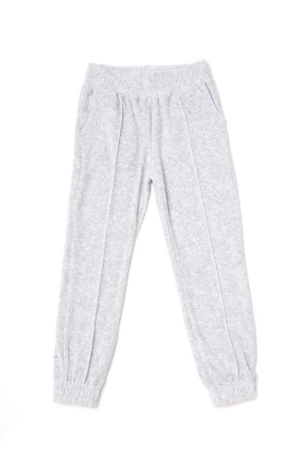 Trendyol Trendyol Gray Jogger Girl Velvet Knitted Sweatpants
