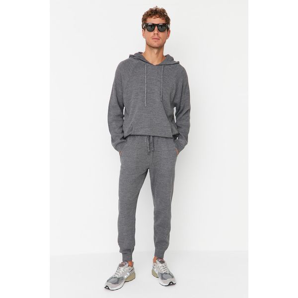 Trendyol Trendyol Gray Men's Jogger Fit Pocketed Sweater Trousers