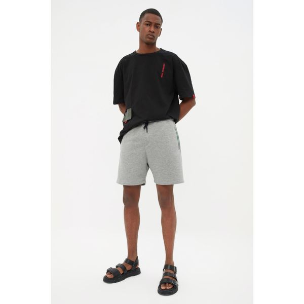 Trendyol Trendyol Gray Men's Regular Fit Mid-Length Shorts & Bermuda